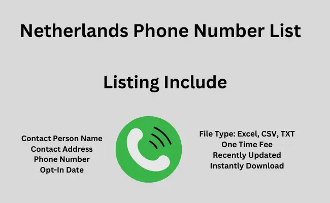 Netherlands phone number list