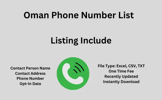 Oman phone number list