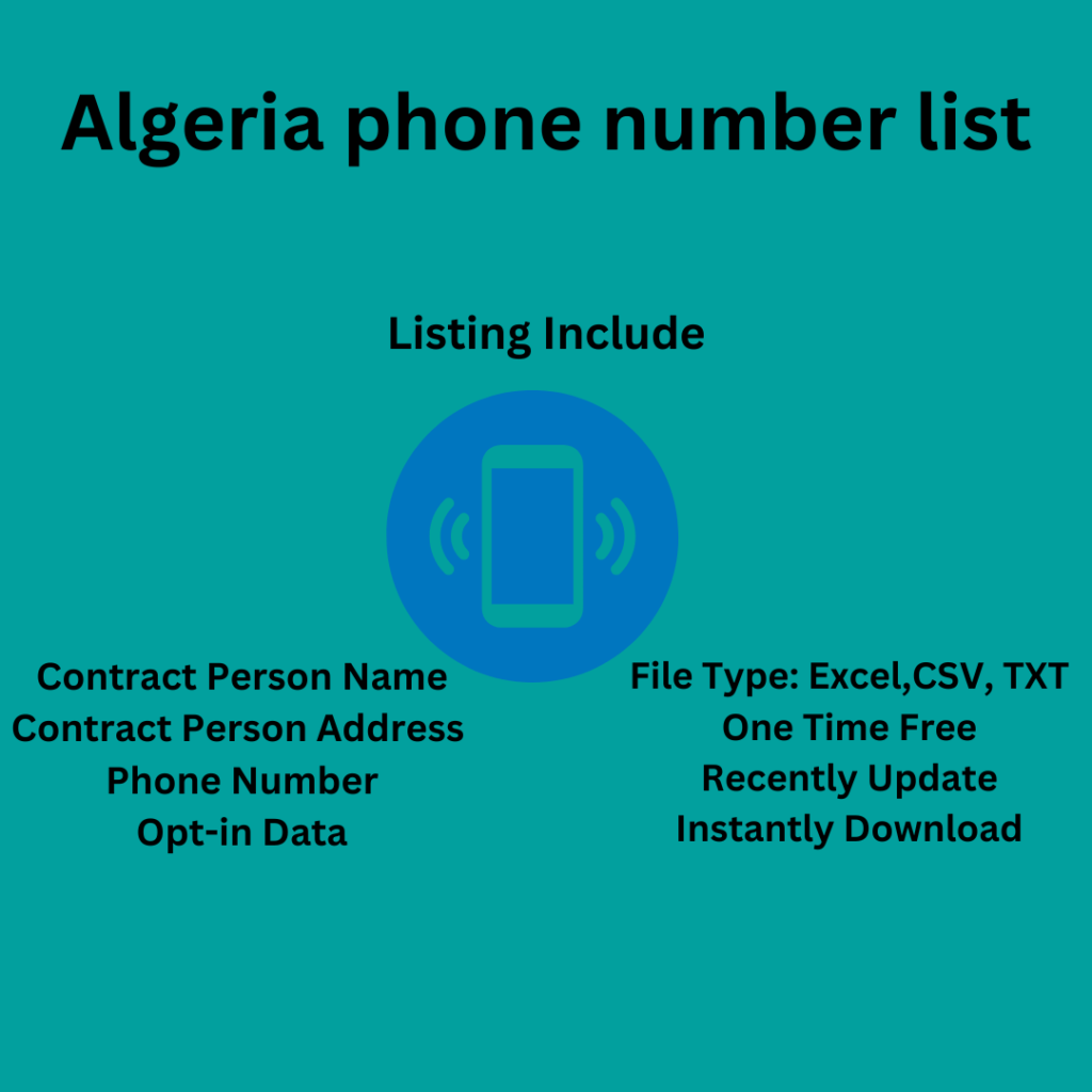 Algeria phone number list