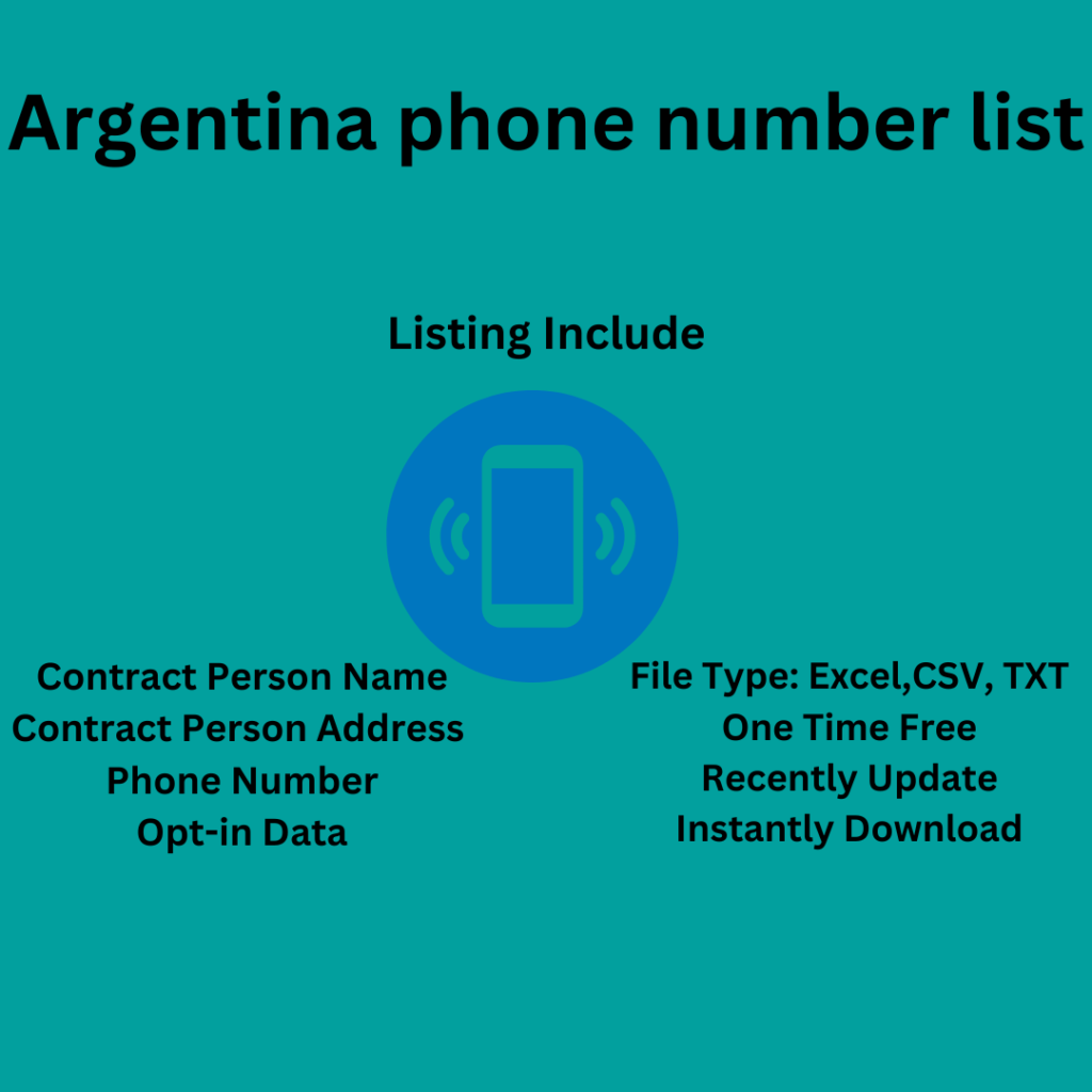 Argentina phone number list​