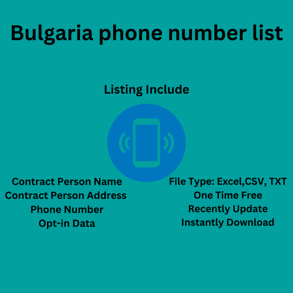 Bulgaria Phone Number List