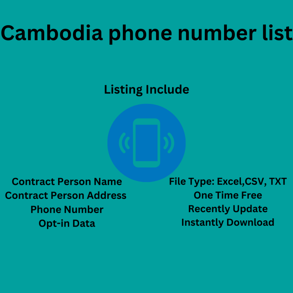 Cambodia Phone Number List