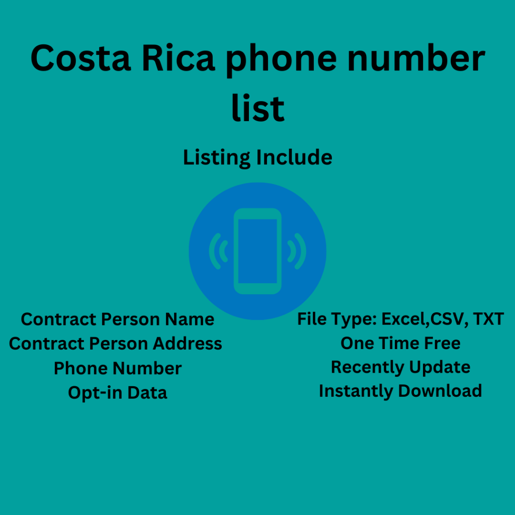 Costa Rica Phone Number List