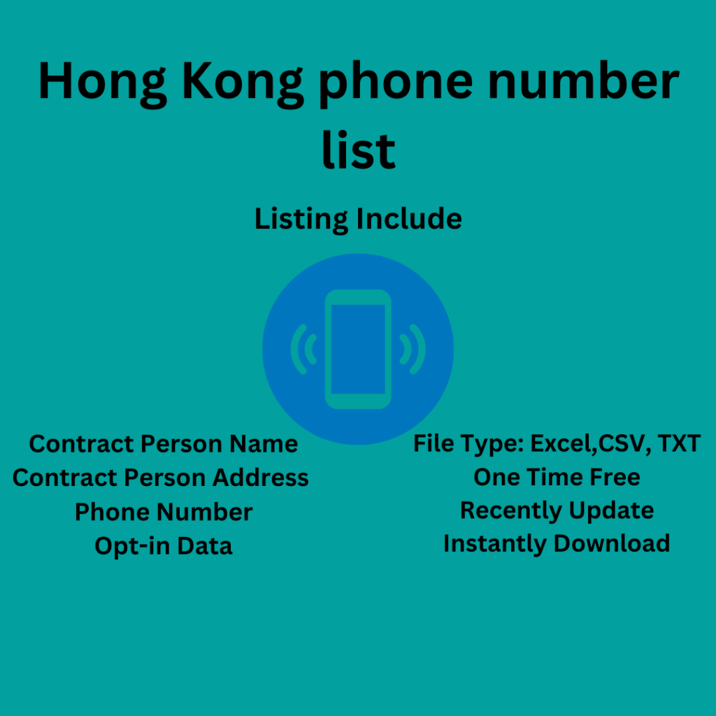 Hong Kong Phone Number List