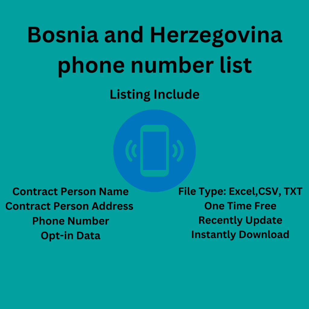 Bosnia and Herzegovina Phone Number List