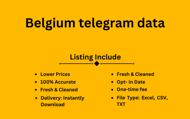 Belgium telegram data