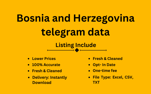 Bosnia and Herzegovina telegram data