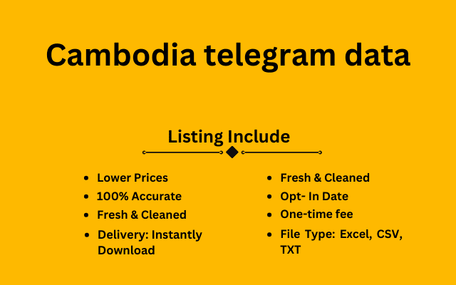 Cambodia telegram data