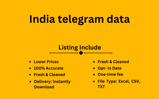 India telegram data