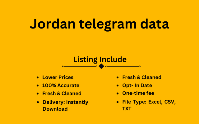 Jordan telegram data