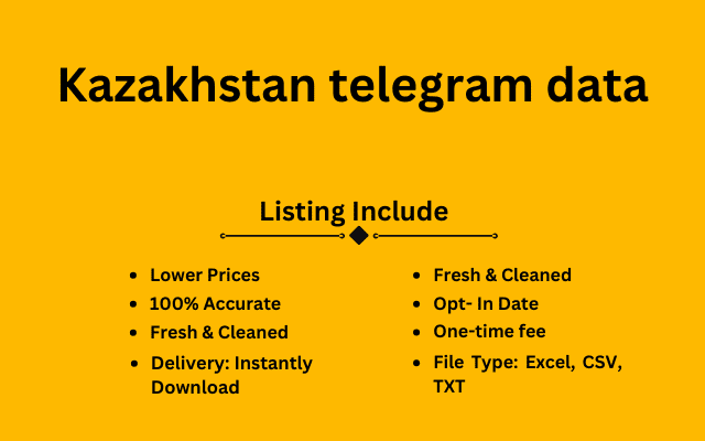 Kazakhstan telegram data