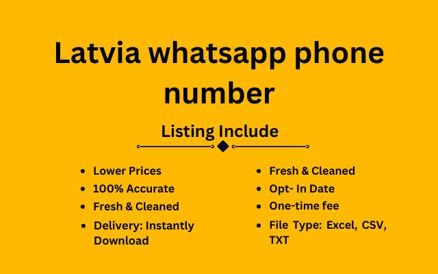 Latvia whatsapp phone number