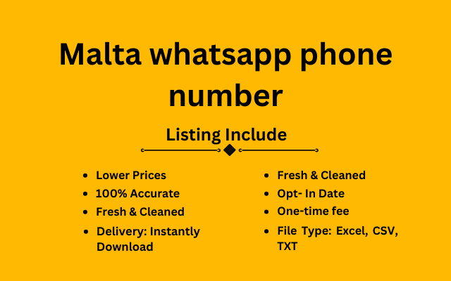 Malta whatsapp phone number