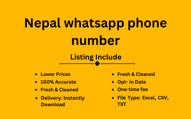 Nepal whatsapp phone number