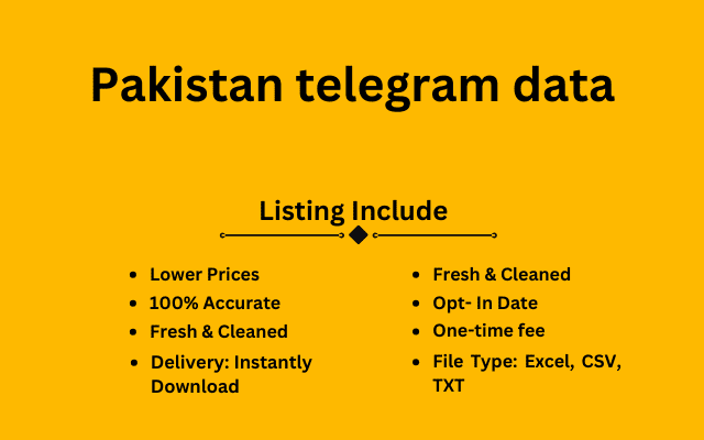 Pakistan telegram data