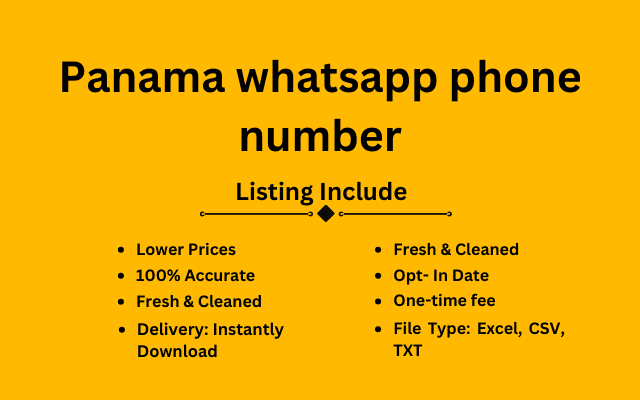 Panama whatsapp phone number