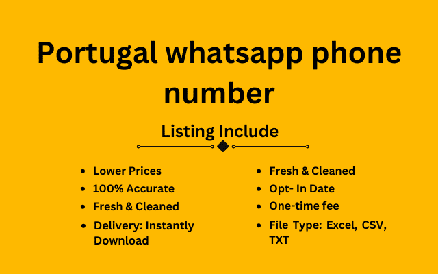 Portugal whatsapp phone number