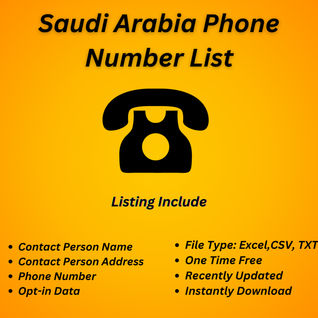 Saudi Arabia Phone Number List