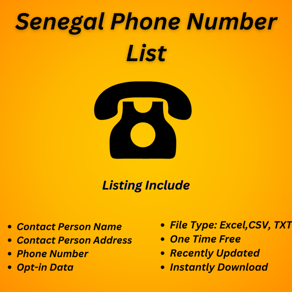 Senegal Phone Number List