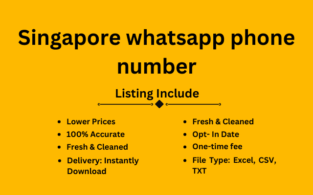 Singapore whatsapp phone number