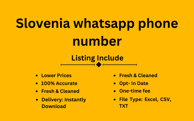 Slovenia whatsapp phone number