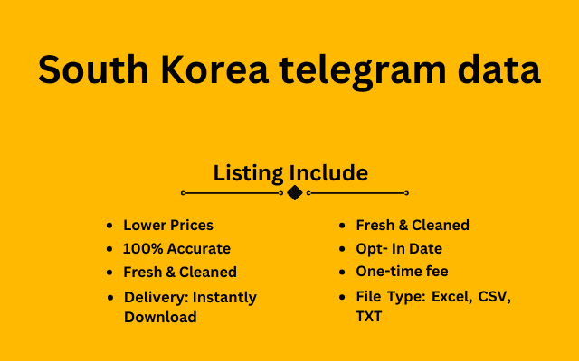 South Korea telegram data