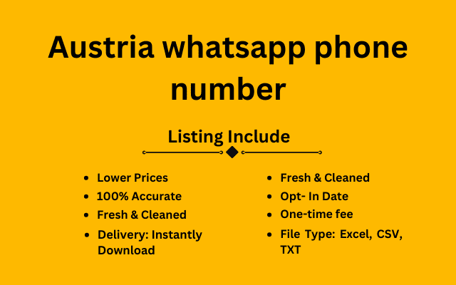 Austria whatsapp phone number