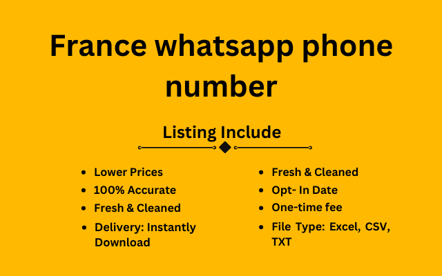 France whatsapp phone number